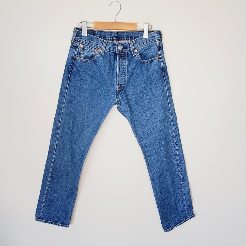 LEVI'S ORIGINAL 501 High Rise Straight Leg Jeans - Picture 3 of 11